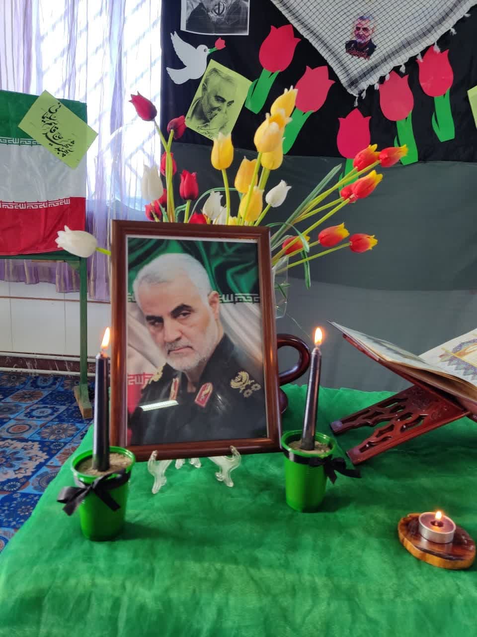 سالگرد سردار سلیمانی و بازدید از دبستان